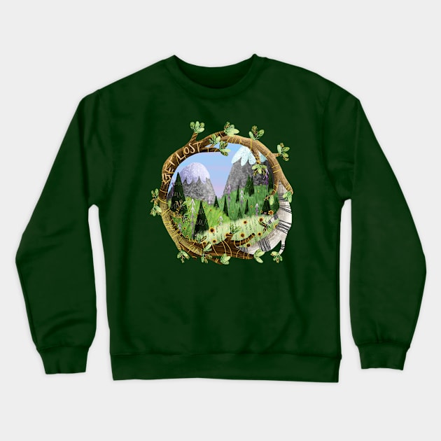 Get Lost Crewneck Sweatshirt by Dogwoodfinch